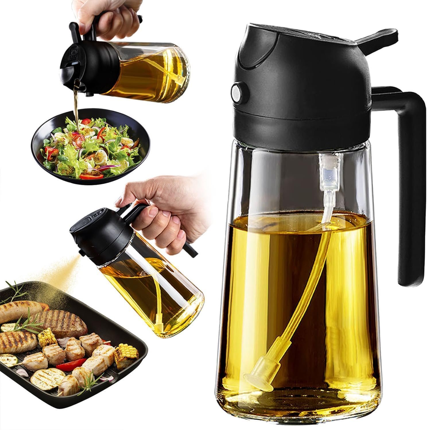 Olive Oil Sprayer 2-in-1